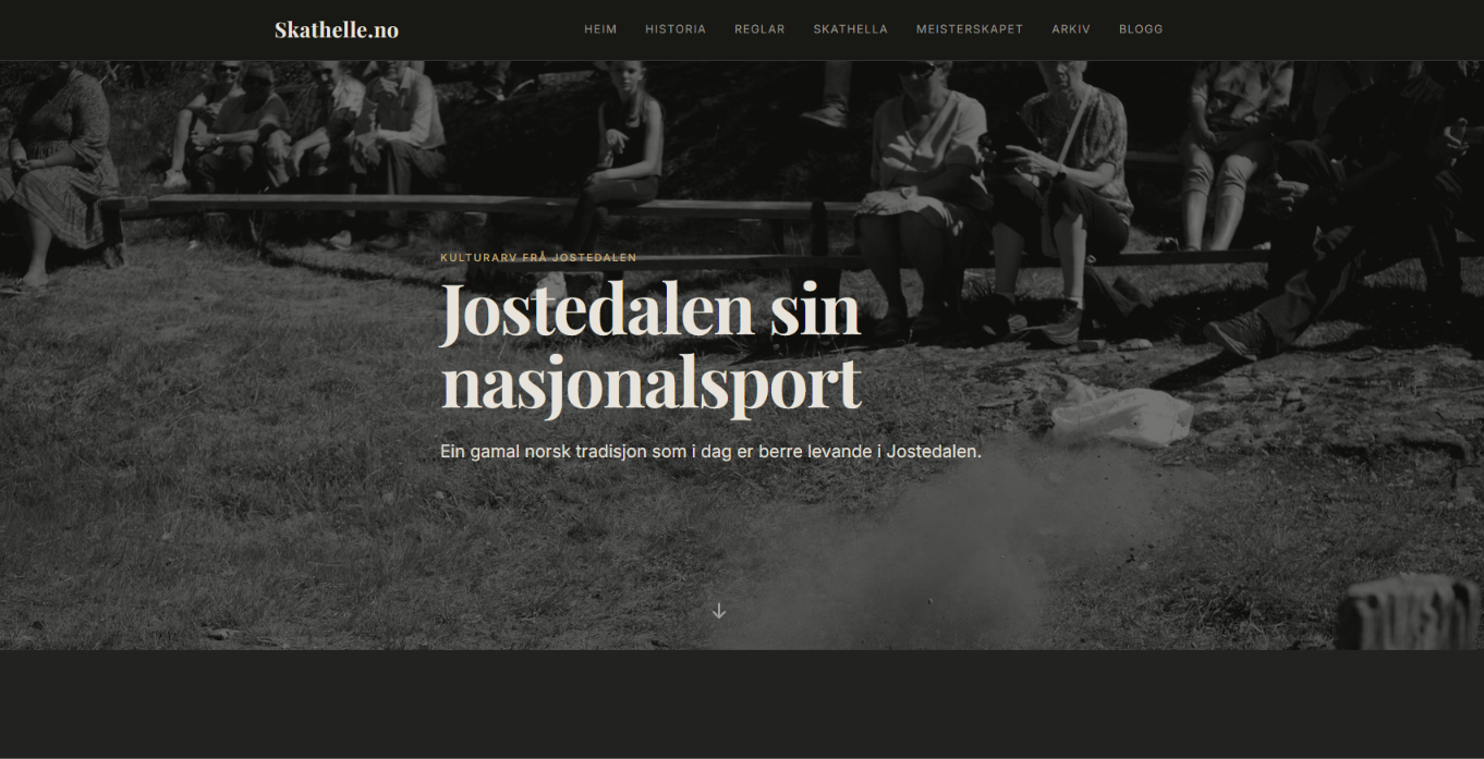 Skjermbilde av Skathelle.no